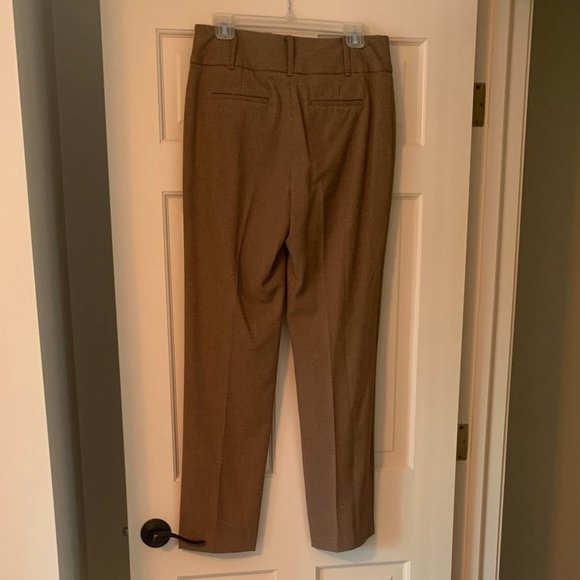 Rafaella Brown Houndstooth Pants - Size 6 - Picture 2 of 8